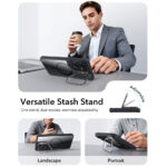 ESR - Classic Hybrid HaloLock Kickstand - Samsung Galaxy S26 Ultra - Clear Black