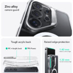 ESR - Classic Hybrid HaloLock Kickstand - Samsung Galaxy S26 Ultra - Clear