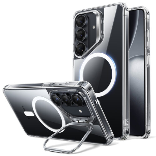 ESR - Classic Hybrid HaloLock Kickstand - Samsung Galaxy S26 Plus - Clear