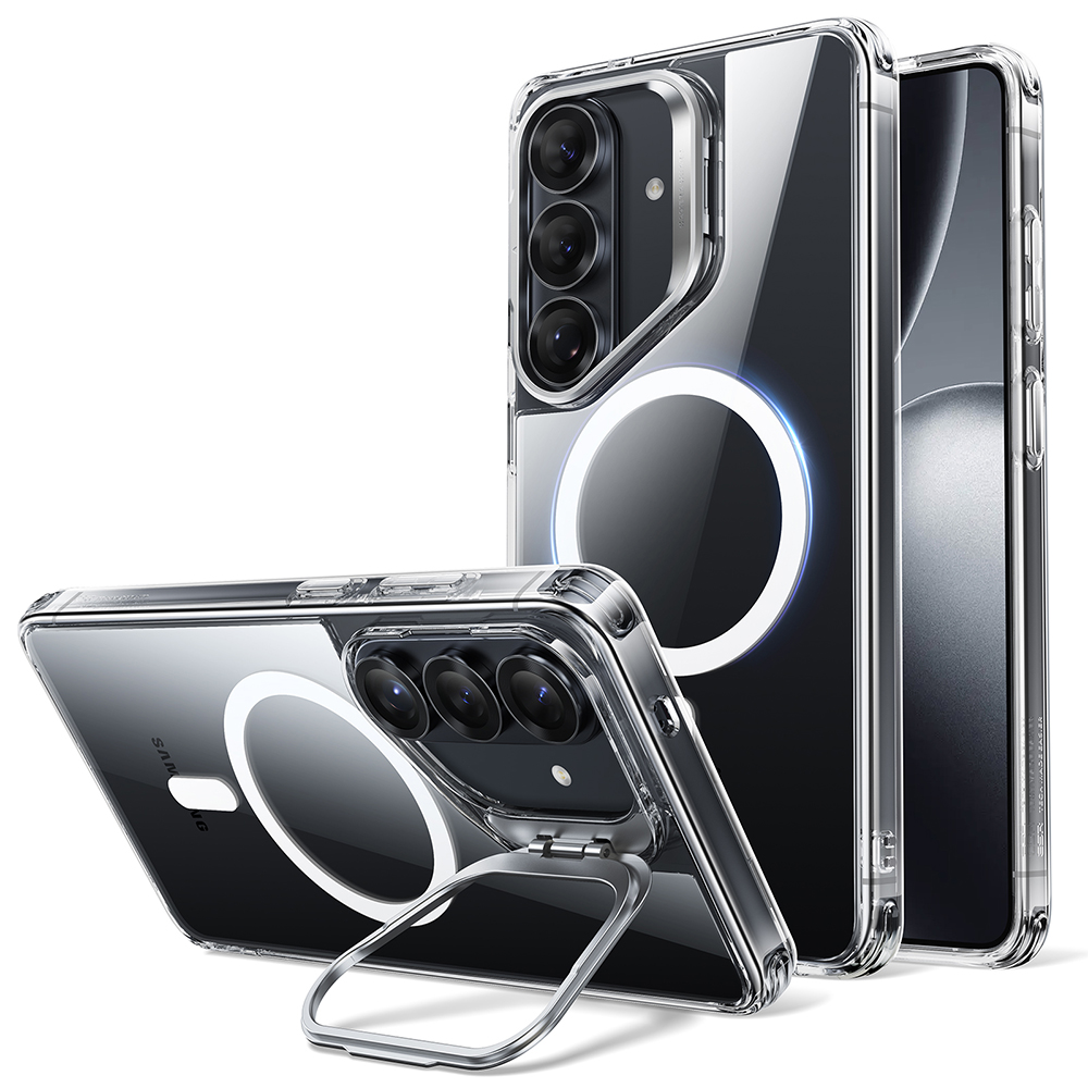 ESR - Classic Hybrid HaloLock Kickstand - Samsung Galaxy S26 Plus - Clear ESR - Classic Hybrid HaloLock Kickstand - Samsung Galaxy S26 Plus - Clear