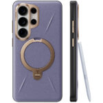Torras - QPRO Leather Series - Samsung Galaxy S26 Ultra - Dark Purple