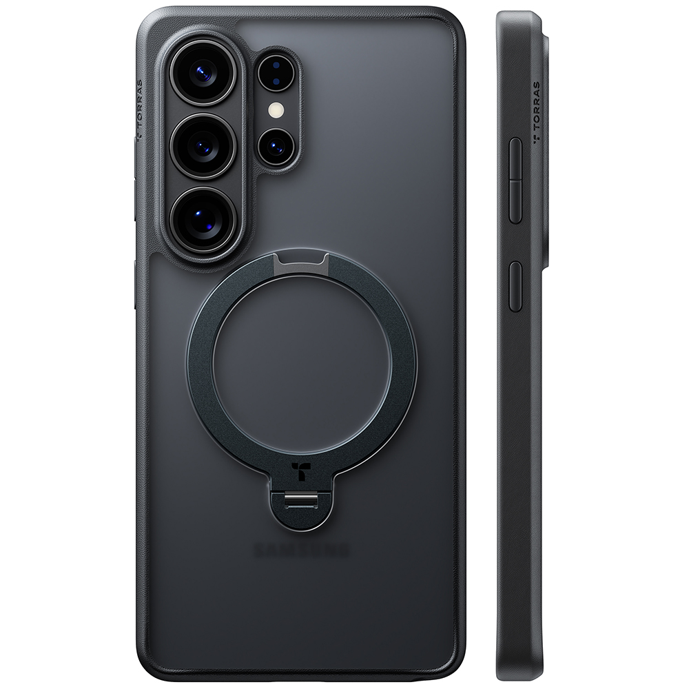 Torras - Ostand Spin Series - Samsung Galaxy S26 Ultra - Black Torras - Ostand Spin Series - Samsung Galaxy S26 Ultra - Black