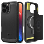 Spigen - Rugged Armor MagSafe (ACS08115) - iPhone 16 Pro - Matte Black