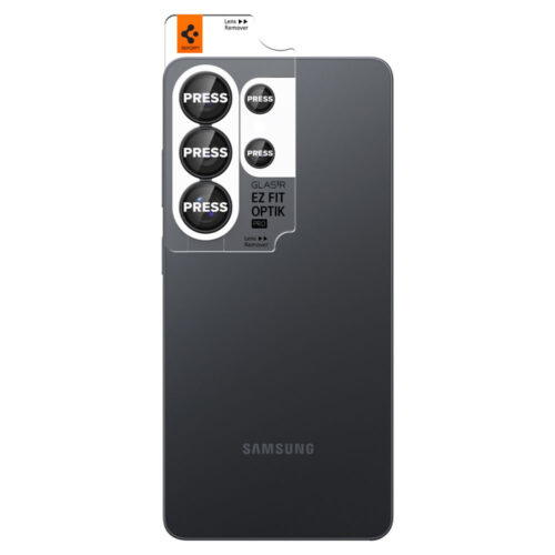Spigen - (2 pack) Optik.tR EZ Fit Pro HD Camera Glass (AGL11076) - Samsung Galaxy S26 Ultra - Black