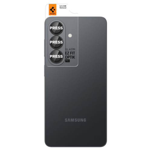 Spigen - (2 pack) Optik.tR EZ Fit Pro HD Camera Glass (AGL11099) - Samsung Galaxy S26 - Black