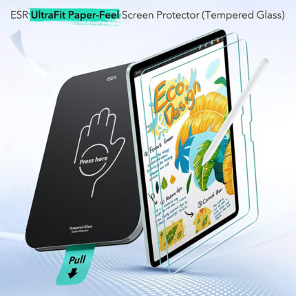 ESR - Paper-Feel UltraFit Tray (2 pack) -  iPad Air 13 (2024) / Air 13 (2025) / Air 13 (2026) - Clear