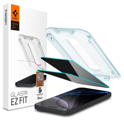 Spigen - (2 pack) Glas.tR EZ-FIT (AGL07908) - iPhone 16 Pro Max / iPhone 17 Pro Max - Privacy
