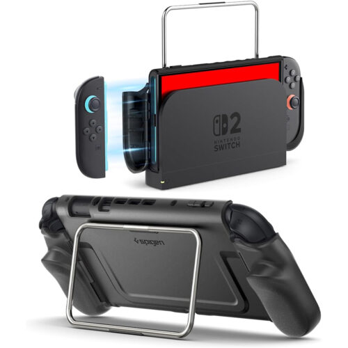 Spigen - Protective Case Dual Grip Pro (ACS10196) - for Nintendo Switch 2 - Black
