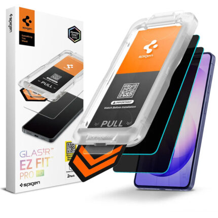 Spigen - (2 pack) Glas.tR EZ-FIT Pro HD (AGL11096) - Samsung Galaxy S26 - Privacy