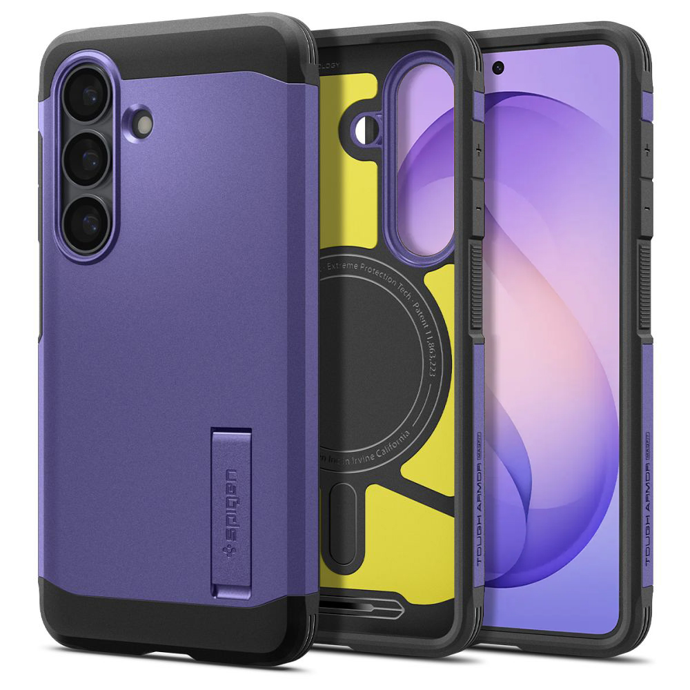 Spigen - Tough Armor MagSafe (ACS11215) - Samsung Galaxy S26 Plus - Ash Violet Spigen - Tough Armor MagSafe (ACS11215) - Samsung Galaxy S26 Plus - Ash Violet