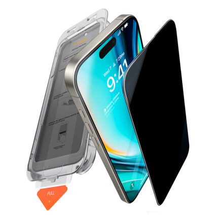 Torras - GlassGo Install Master Privacy - iPhone 16 Pro Max - Black