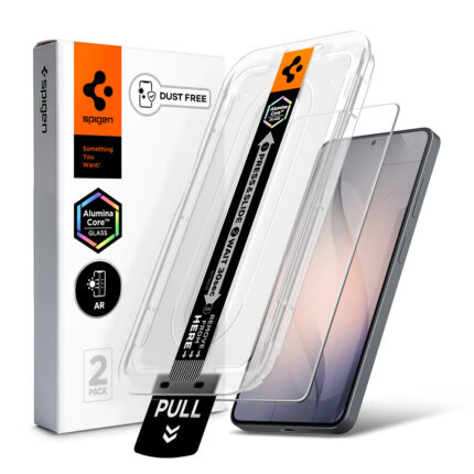 Spigen - (2 pack) Glas.tR EZ-FIT Pro (Anti-Reflection) (AGL11080) - Samsung Galaxy S26 Plus - Clear