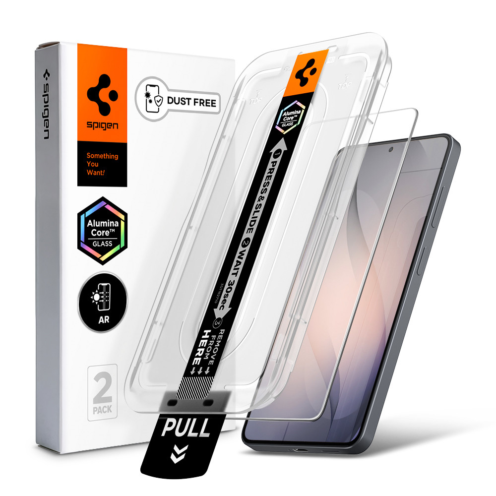 Spigen - (2 pack) Glas.tR EZ-FIT Pro (Anti-Reflection) (AGL11080) - Samsung Galaxy S26 Plus - Clear Spigen - (2 pack) Glas.tR EZ-FIT Pro (Anti-Reflection) (AGL11080) - Samsung Galaxy S26 Plus - Clear