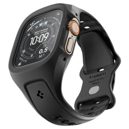 Spigen - Liquid Air Pro + Screen Protector (ACS11416) - Apple Watch Ultra / Ultra 2 / Ultra 3 - Matte Black