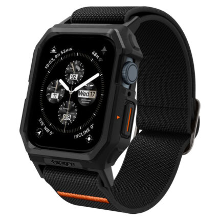 Spigen - Lite Fit "Pro" (ACS07103) - Apple Watch 4 / 5 / 6 / SE / SE 2 / 7 / 8 / 9 (44 / 45mm) - Matte Black