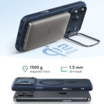 ESR - Classic Hybrid HaloLock Kickstand - iPhone 17 Pro - Frosted Blue