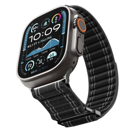 Spigen - Watchband WBF0 (AMP10141) - Apple Watch 8/9/10/11/SE/SE 2/SE 3/Ultra/Ultra 2/Ultra 3 (44/45/46/49mm) - Black