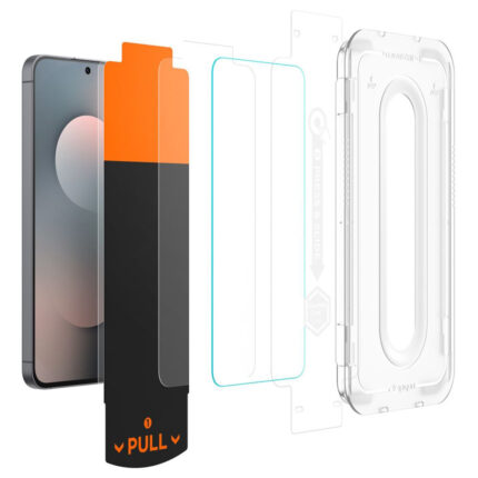 Spigen - (2 pack) Glas.tR EZ-FIT Pro (AGL10202) - Samsung Galaxy S25 FE - Clear