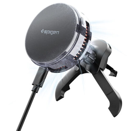 Spigen - Car Holder with Wireless Charging Essential EV25MFAQ (ACP10511) - MagSafe