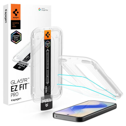 Spigen - (2 pack) Glas.tR EZ-FIT (AGL11364) - Google Pixel 10a - Clear