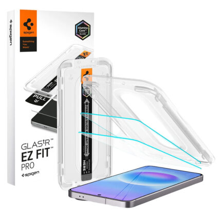 Spigen - (2 pack) Glas.tR EZ-FIT Pro (AGL11397) - Samsung Galaxy A57 5G - Clear