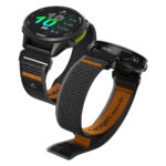 Spigen - Athlex Air QuickFit 22mm (AMP11426) - Garmin Fenix 5/5 Plus 6/6 Pro/7/Forerunner 935/945/970 - Active Black/Orange