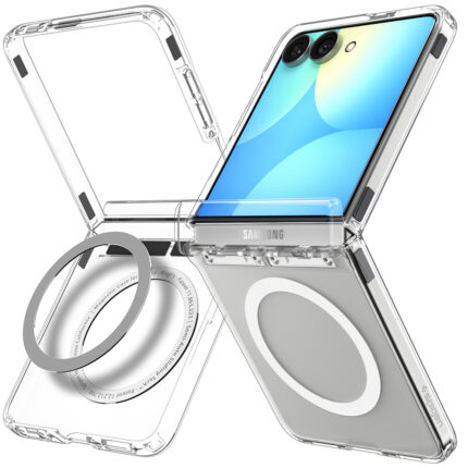 Spigen - Ultra Hybrid Pro MagSafe (ACS11524) - Samsung Galaxy Z Flip8 - Clear White