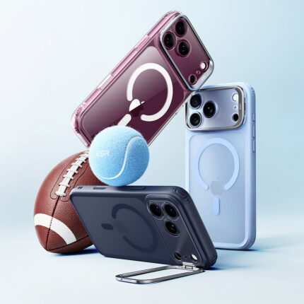 ESR - Classic Hybrid HaloLock Kickstand - iPhone 18 Pro / iPhone 17 Pro - Frosted Light Blue