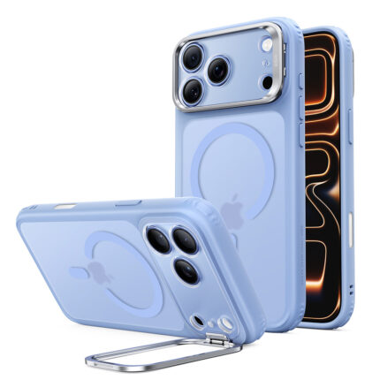 ESR - Classic Hybrid HaloLock Kickstand - iPhone 18 Pro / iPhone 17 Pro - Frosted Light Blue