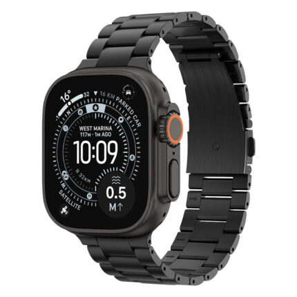 Spigen - Modern Fit - (AMP11577) Apple Watch 4/5/6/7/8/9/10/SE/SE 2/Ultra/Ultra 2/Ultra 3 (42/44/45/46/49mm) - Titanium Black