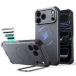 ESR - Cyber Armor Kickstand - iPhone 18 Pro / iPhone 17 Pro - Dark Grey