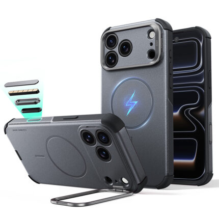 ESR - Cyber Armor Kickstand - iPhone 18 Pro / iPhone 17 Pro - Dark Grey