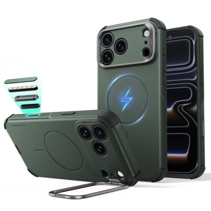 ESR - Cyber Armor Kickstand - iPhone 18 Pro / iPhone 17 Pro - Olive Green
