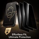 ESR - Privacy Armorite Pro Screen Protector UltraFit (3 pack) - iPhone 18 Pro Max - Black