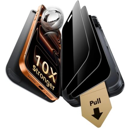 ESR - Privacy Armorite Pro Screen Protector UltraFit (3 pack) - iPhone 18 Pro Max - Black